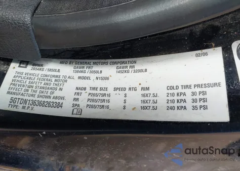 2006 Hummer H3 Suv from USA, damaged, VIN 5GTDN136368263384